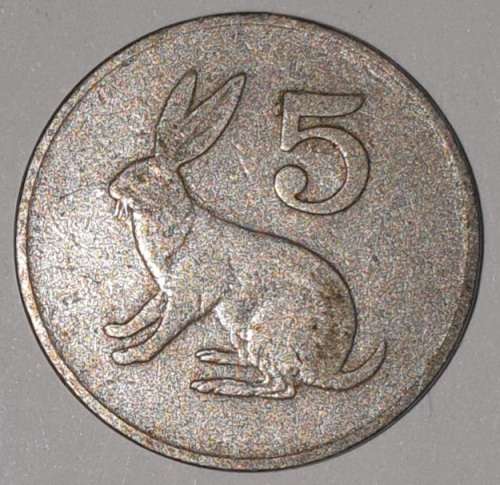 1988 - 5 CENT COIN - ZIMBABWE - (Copper-Nickel)